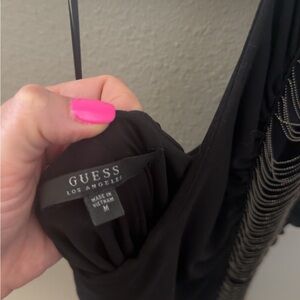Guess Black Dress with Silver Accents